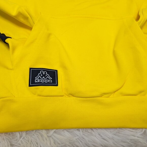 Kappa Unisex Crew Neck Yellow Pullover Loopknit with logo Sweatshirt for 7Y NWOT - Picture 4 of 8